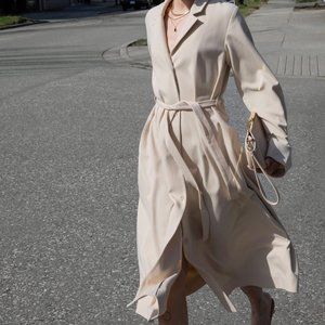 Oak + Fort - Trench Dress (Oatmeal)